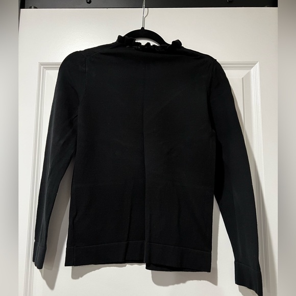 J.Crew Ruffle Neck Sweater with Buttons - Picture 2 of 3